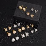 Sustainable Luxury Jewelry Manufacturer - Bulk Hip Hop Round Stud Earrings