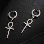 Brass AAA Cubic Zircon Stud Earring Factory - Bling Iced Out Full Paved