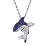 Brass Shark Pendant Factory - Iced Out Trend for Men Hip Hop Rapper