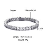 Tennis Chain Bracelet Factory - 3-5mm Diamond New Clasp for Men Fashion
