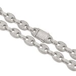 Hip Hop Jewelry Baguette Cuban Chain Set Factory - 12mm Coffee Bean Cuban Chain