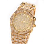 Hip Hop Watches Manufacturer - Micro Pave Iced Out Rhinestones Quartz