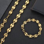 Stainless Steel Coffee Bean Chain Manufacturer - Necklace for Men Hip Hop Jewelry