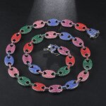 Iced Out Coffee Bean Chain Factory - Trend Necklace for Men Hip Hop