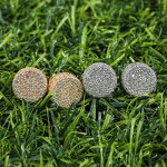 Sustainable Luxury Jewelry Manufacturer - Bulk Hip Hop Round Stud Earrings