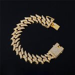 TikTok Viral Hip-hop Accessories Set Manufacturer - Zinc Alloy Cuban Chain Ice