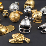 Hip Hop Football Sports Pendant Factory - Stainless Steel 18K Gold Plated Charm