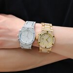 Hip Hop Watches Manufacturer - Micro Pave Iced Out Rhinestones Quartz