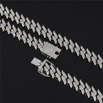 TikTok Viral Hip-hop Accessories Set Manufacturer - Zinc Alloy Cuban Chain Ice