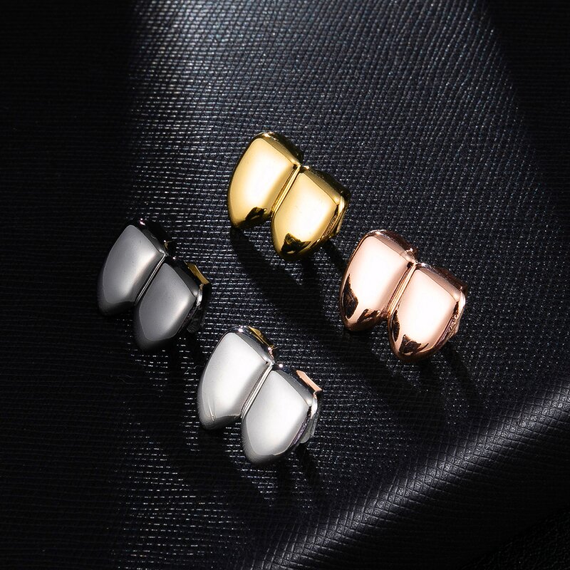 Double Caps Grillz Manufacturer - Two Teeth Top Hip Hop for Men Rapper