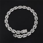 Sustainable Luxury Jewelry Set Factory - 15mm Baguette Mariner Cuban Chain