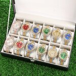 Iced Out Rhinestone Watches Factory - 18K Gold Diamond Bezel Elite Watch