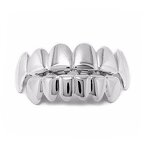 Double Zirconia Caps Grillz Factory - Two Teeth Top for Men Rapper Wholesale