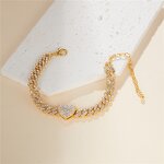 Fashion Jewelry Anklets Factory - Iced Out Bling Crystal Beach Cuban Link