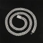 Hip Hop Jewelry Prong Cuban Chain Set Factory - 10mm Diamond Prong 18K Gold