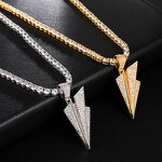 Brass Paper Plane Pendant Manufacturer - Iced Out Trend for Men Hip Hop