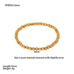 Fashion Beaded Bracelets Factory - Non Tarnish Gold Filled 3-5mm Bead for Women