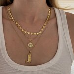 Dainty Cowgirl Charm Necklace Factory - Stainless Steel 18k Gold Plated Engraved