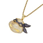 Brass Ninja Turtle Pendant Factory - Iced Out Anime for Men Hip Hop