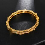Iced Out Wave Cuff Bangle Factory - CZ Zircon Plated Hip Hop Luxury