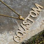 Brass Custom Name Necklace Manufacturer - Iced Out Letters for Men Hip Hop