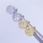 VVS Diamonds S925 Earring Factory - Real Gold Plated Hip Hop Luxury Icy