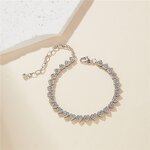 Hot Sale Icy Silver Diamond Anklets Manufacturer - Cuban Cluster Gemstone for Women