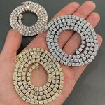 925 Sterling Silver Vermeil Chains Manufacturer - 3-5mm Moissanite Tennis Bracelet