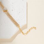 New Style Silver Diamond Anklets Factory - Heart Iced Out Cuban for Women