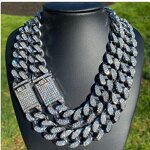 Iced Out Miami Cuban Chain Factory - 19mm Prong Necklace for Rapper