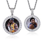 Custom Hip-hop Jewelry Necklace Factory - Cubic Zirconia Diamond Two Side Rotary
