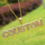 Rapper Style Hip Hop Jewelry Pendant Manufacturer - Iced Out CZ Custom Name Baguette