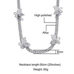 Gold Plated Cuban Butterfly Necklace Manufacturer - 8mm Iced Out for Women