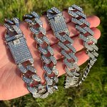 Mens Hip Hop Necklace Factory - Cuban Link Chain Silver Plated Gift