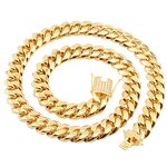 Iced Out Clasp Necklace Factory - 8-18mm Stainless Steel for Men Hip Hop