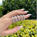 Luxury Jewelry Ring Manufacturer - 5A Cubic Zirconia Icy Diamond Eternity