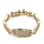 Sustainable Luxury Jewelry Set Factory - 15mm Baguette Mariner Cuban Chain