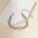 Fashion Jewelry Anklets Factory - Iced Out Bling Crystal Beach Cuban Link