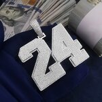 Luxury Hip Hop Jewelry Pendant Manufacturer - Moissanite Number Custom Necklace