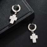 Crystal Zircon Brass AK47 Earring Factory - Hip Hop for Men Iced Out Bling