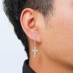 Brass AAA Cubic Zircon Stud Earring Factory - Bling Iced Out Full Paved