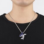 Brass Shark Pendant Factory - Iced Out Trend for Men Hip Hop Rapper