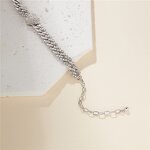 Fashion Jewelry Anklets Factory - Iced Out Bling Crystal Beach Cuban Link