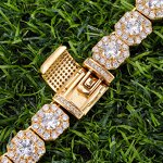 Hip Hop Jewelry Tennis Chain Set Manufacturer - 18k Gold Plated Iced Out CZ