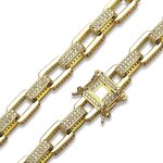 Zircon Cuban Link Chain Manufacturer - 7mm Choker Box Tennis Chain