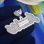 Hip Hop Jewelry Moissanite Pendant Factory - 925 Silver Custom Name Necklace