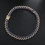 Hip Hop Jewelry Set Manufacturer - 14K Gold Plated Alloy CZ Crystal Cuban