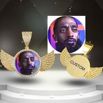 Hip Hop Jewelry Custom Picture Pendant Manufacturer - Iced Out CZ Medallions Round