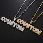 Rapper Style Hip Hop Jewelry Pendant Manufacturer - Iced Out CZ Custom Name Baguette