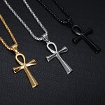 Stainless Steel Ankh Cross Pendant Factory - Religion Egyptian Necklace for Men